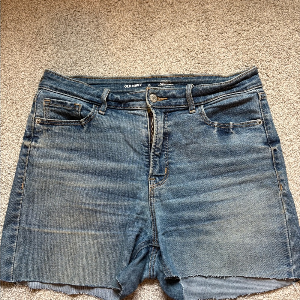 Old Navy Mid-Blue Denim Cutoff Shorts